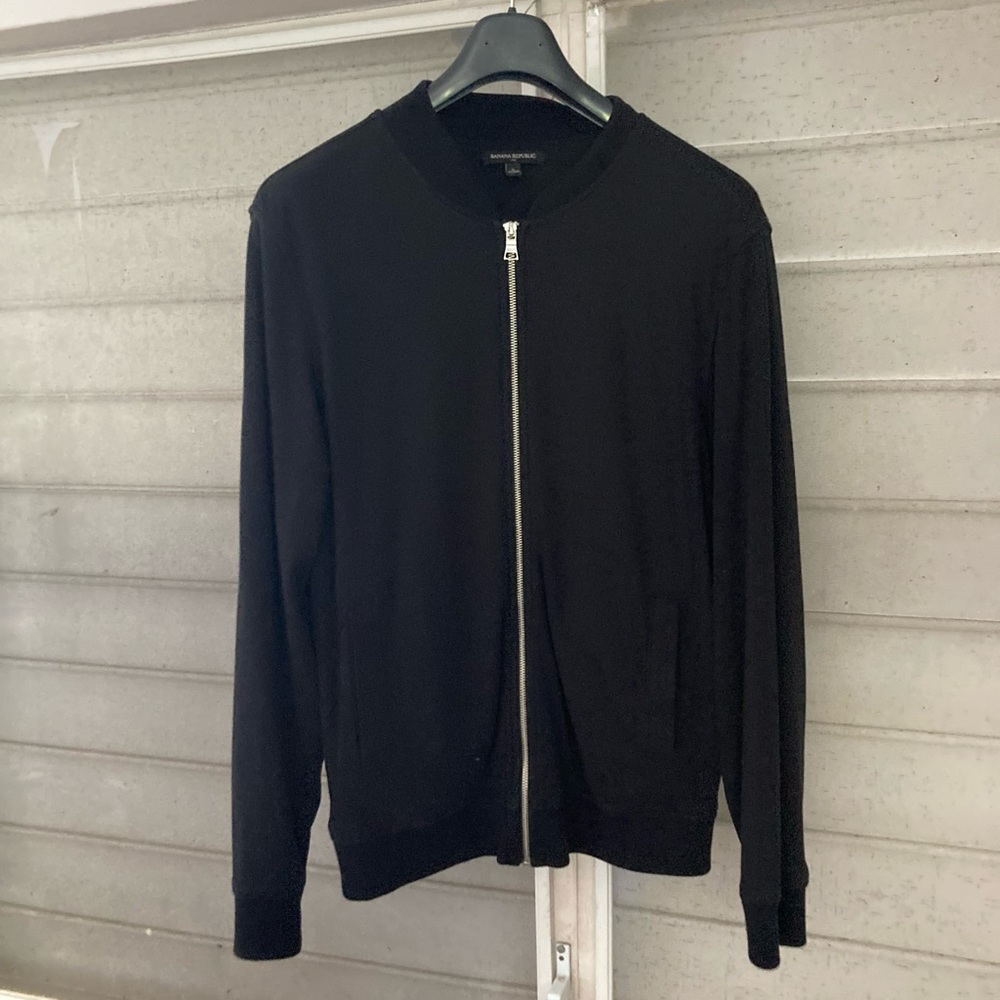 Banana Republic zip-up bomber jacket size L.
